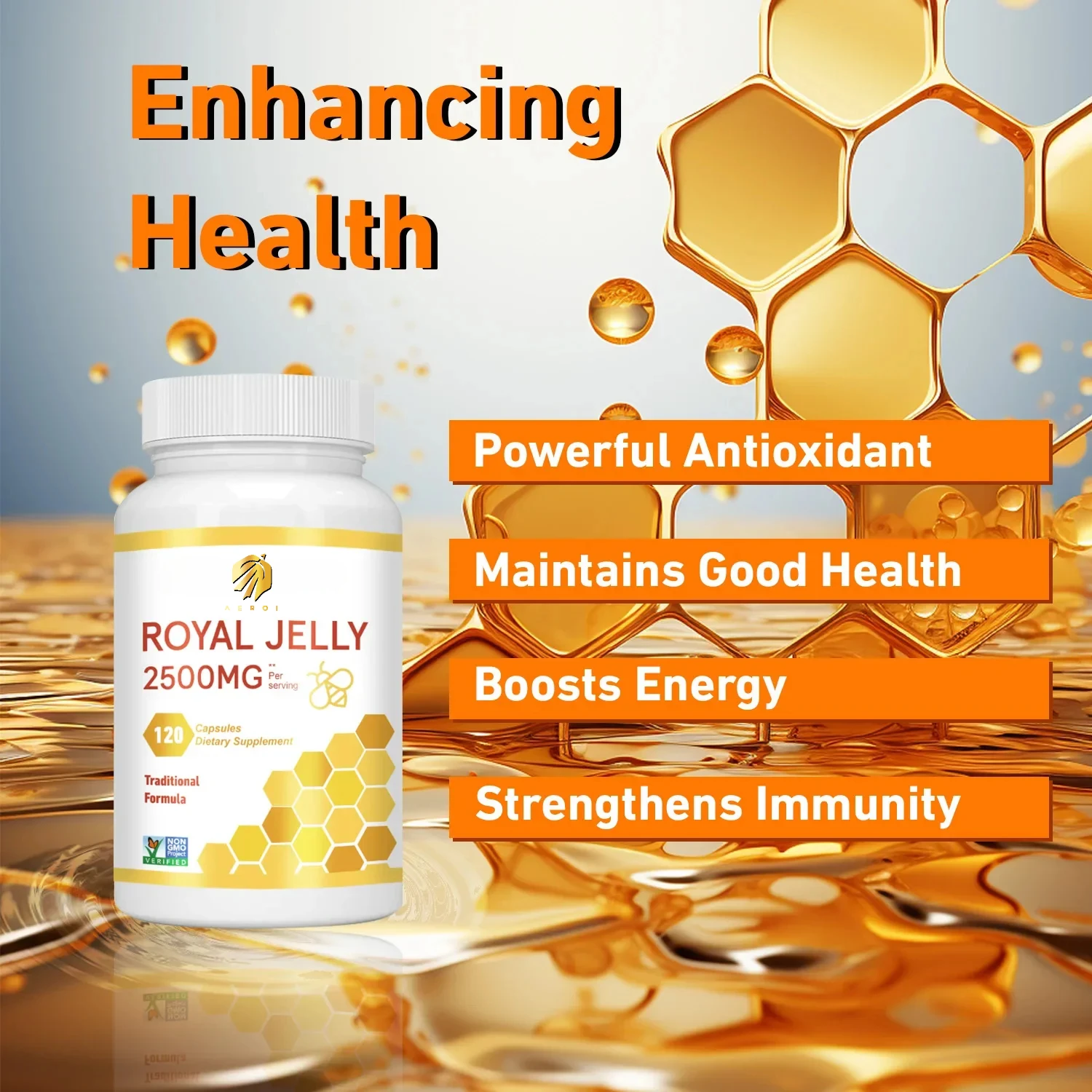 Royal Jelly Capsules-Maintain Energy Levels, Boost The Immune System