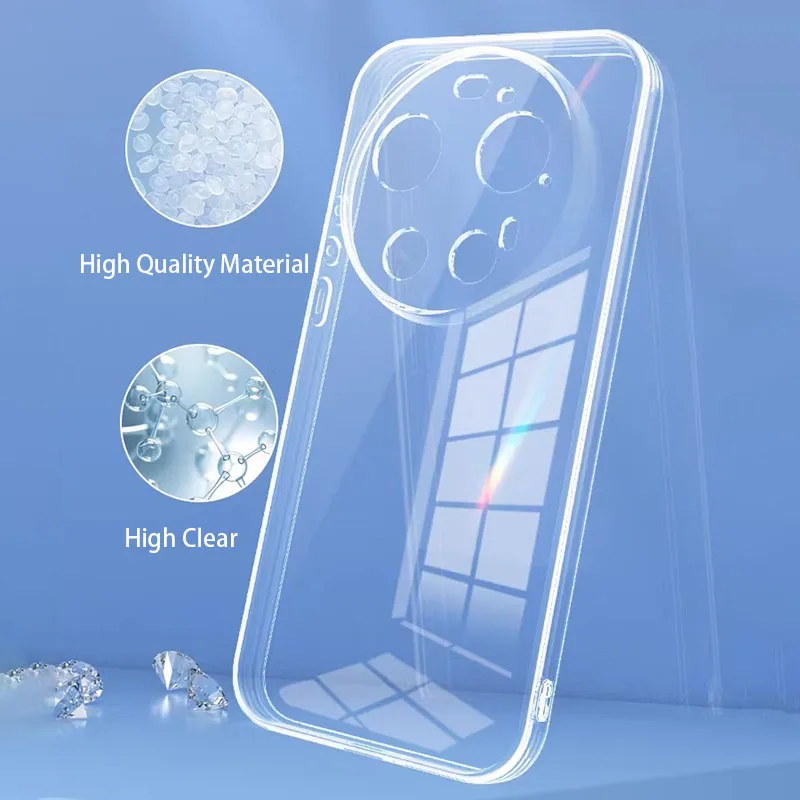 Sleek Ultra Clear Transparent Soft TPU Phone Case - Perfect Fit Cover