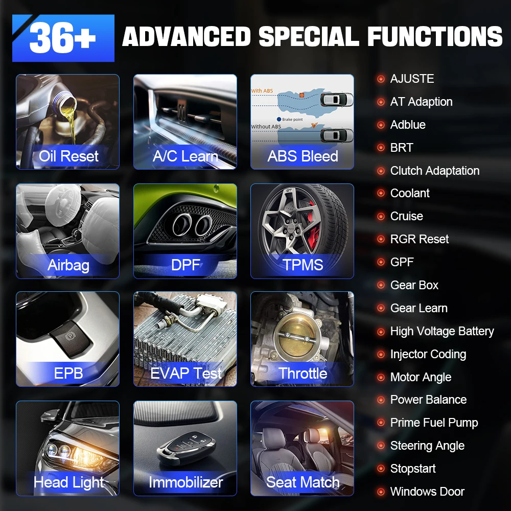 XTOOL D8 Automotive Diagnostic Scan Tools ECU Coding Bi-Directional Controls 38 Services Key Programming With CANFD OBD2 Scanner