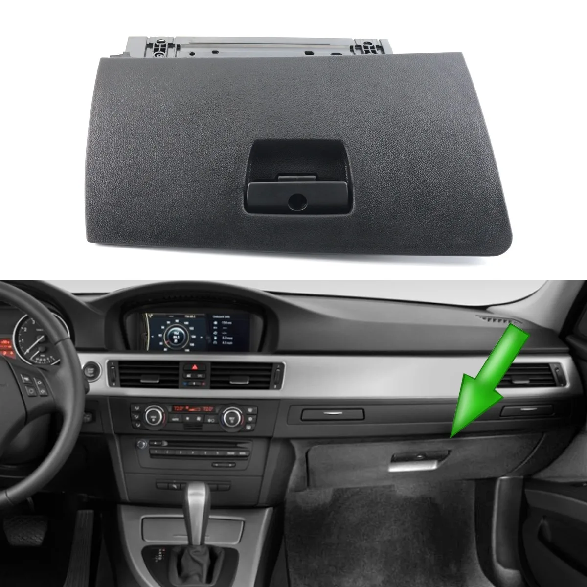 BMW 3 시리즈 E90 D91 E92 2006-2013 51167120408 용 자동차 보관함 왼손잡이 드라이브 컴 파트먼트 글러브 박스 뚜껑 커버 잠금 구멍 핸들