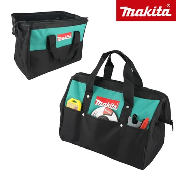 Kit di Attrezzi Portatili Makita, Borsa per Elettricisti in Tessuto Oxford a Doppio Strato, con Filo d'Acciaio, Impermeabile e Antiurto 368-1
