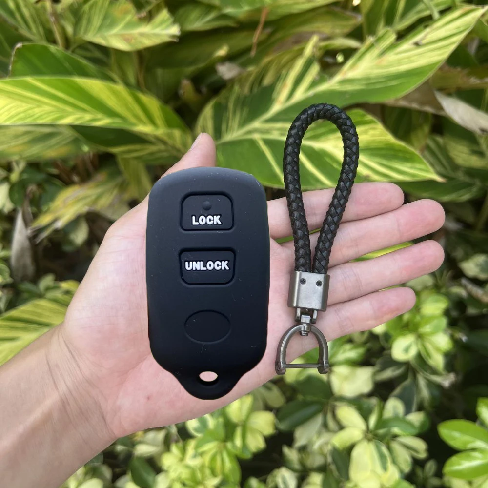 Key case key case cover car key shell remote control case cover silicone car remote key cover case 2 + 1 button for TOYOTA RAV Cruiser 4Runner Camry Celica Echo Highlander keychain accessories