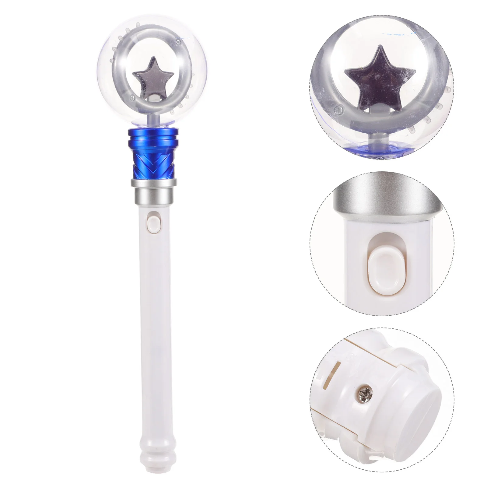 

LED Glowing Stick Princess Flashing Wand Toys Handheld Concert Cheering Tube Magic Ball Wand Luminous Toys