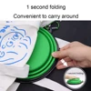 Outdoor Portable Pet Folding Bowl Silicone Dog Feeders with Hanging Hook Cat Dog Bowl Pet Items Dog Food Bowl Mascotas 4