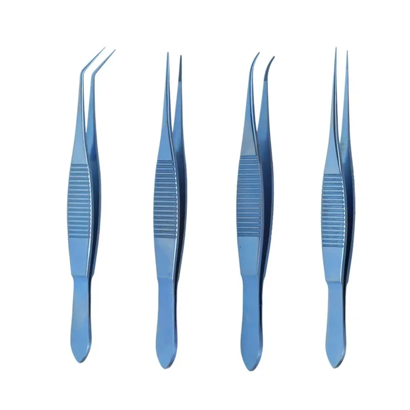 1pcs Conjunctiva Tissue Forceps Tweezers Straight / Curved Tissue Tweezers Forceps Ophthalmic Surgical Instruments medical suture straight sharp curved surgical scissors cosmetic plastic line carving tissue scissors blunt