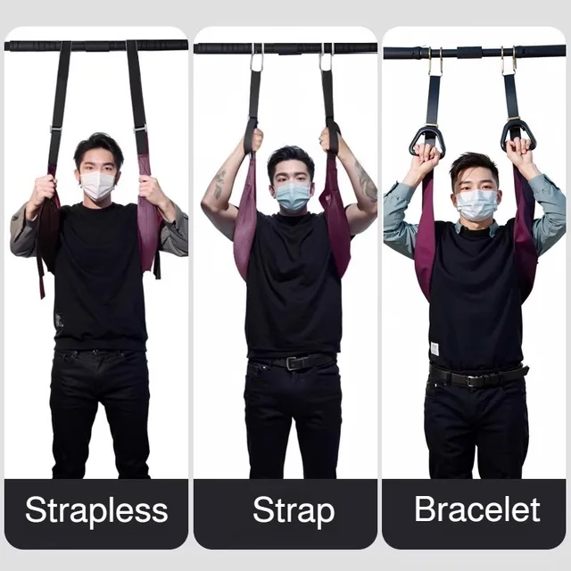 Lumbar Traction Belt for Spinal Stretching - Household Lumbar Suspension Strap, Pull-up Bar Stretcher,Ideal for Home Lumbar Care 3