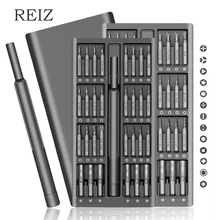 REIZ 63/25 In 1 Screwdriver Set Precision Magnetic Screwdriver Bit Set Torx Phillips Mobile Phone Laptop Repair Screw Kit Tools