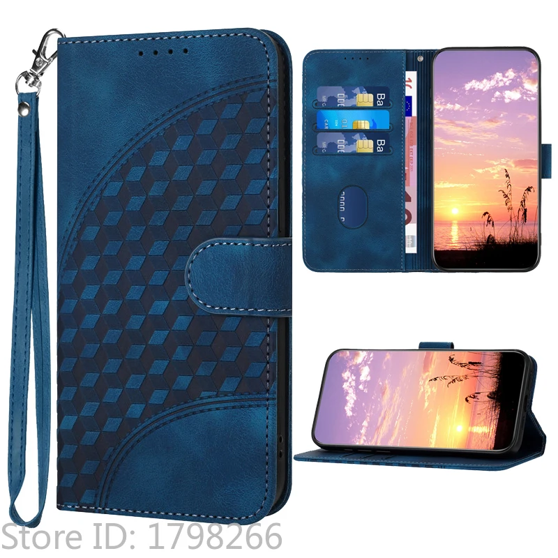Luxury Pattern Flower Leather Phone Case - Flip Cover Wallet with Card Holder