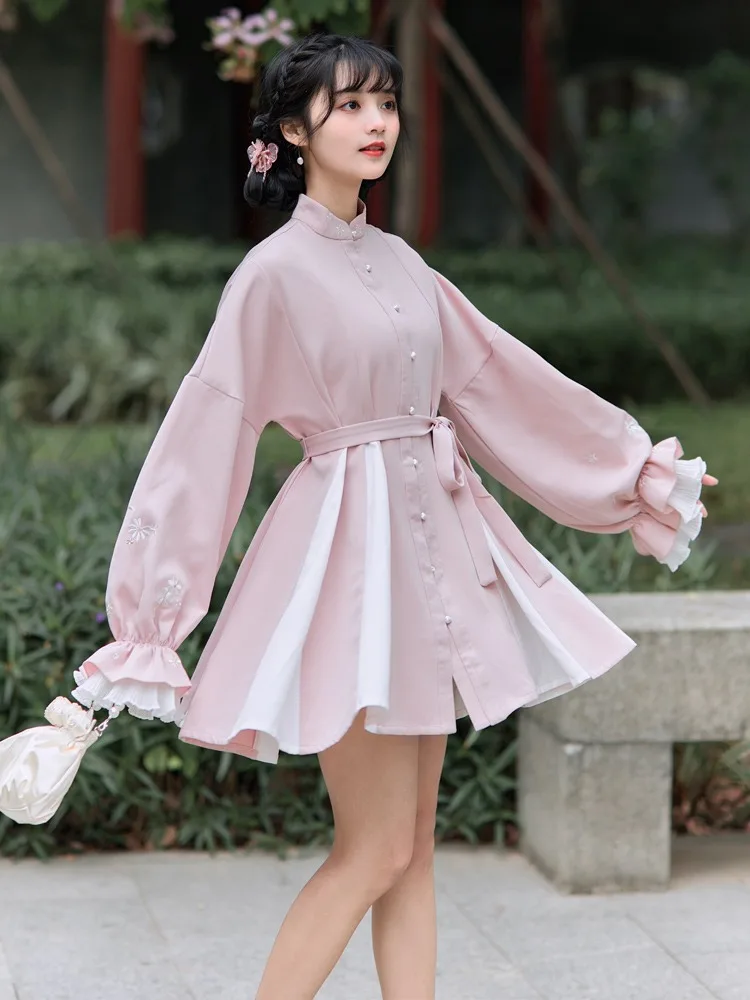 Lil kijk in Sovjet Hanfu Vrouwen Roze Chinese Traditionele Korte Rok Dans Fee Kostuum Cosplay  Vrouwelijke Prinses Kleding Carnaval| | - AliExpress