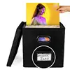 Vinyl Record Storage Box for up to 50+ 12-Inch Albums, Records Crate, LP Album Storage Fabric Cabinet Organizer Case 2