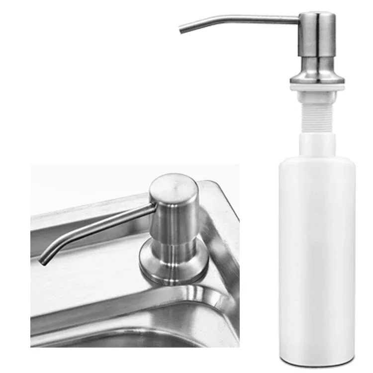 Description Picture 2 of item1PCs 300ml Bathroom Faucet Sink Soap Dispenser Liquid Soap Lotion Dispenser Pump Kitchen Storage Holder Bottle Replace Bottle