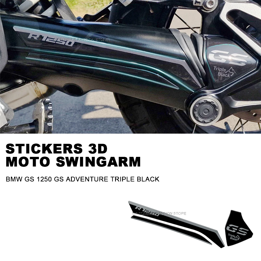 for BMW R1250 GS Motorcycle Swingarm 3D Decal Adventure Triple Black 2023 Waterproof Sticker Accessories