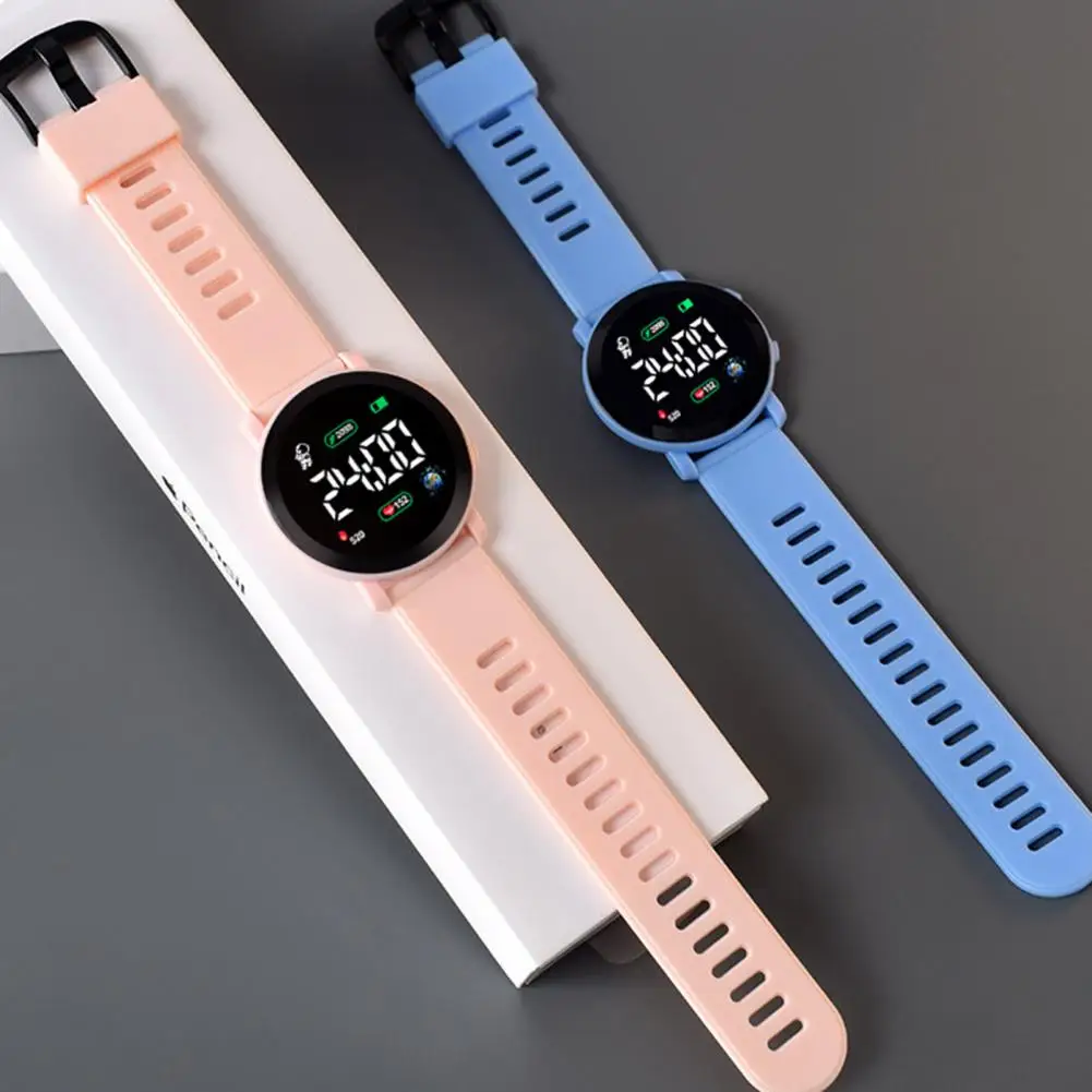 Digital Watch Simple Comfortable Wear Sports Waterproof Men Women Unisex