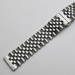 Premium Stainless Steel Watch Band - Elegant Replacement Wristband - 18mm (Silver)