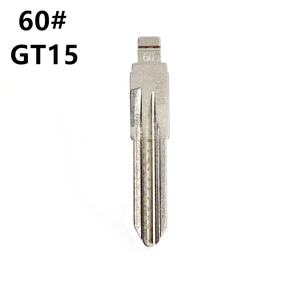 

10pcs GT15 #60 Engraved Line Key Blade Scale Shearing Teeth Cutting Key Blank For Fiat Palio Ferrari