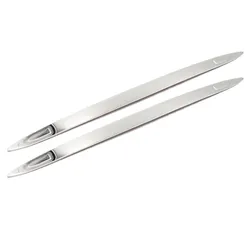 Enhanced Stainless Steel Car Bumper Protector Trim Strip (Silver)