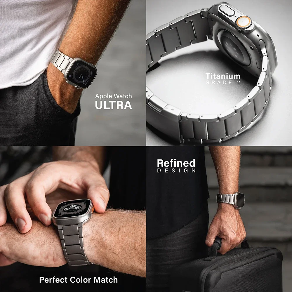 Luxury Titanium Bracelet for Smartwatch - Premium Business Strap