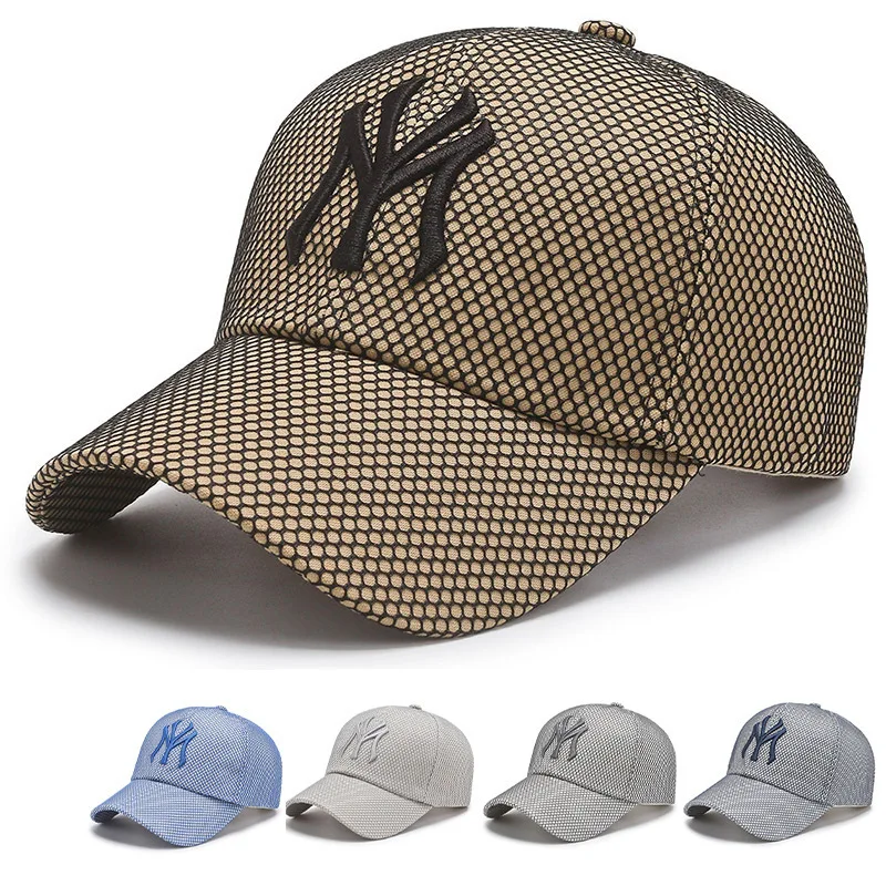 

Spring Summer Adult Fashion Letters Embroidery Mesh Baseball Cap Men Women Outdoor Sports Street Travel Hip Hop Golf Sun Hats