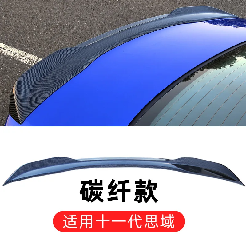 Honda Civics 2022 + Spoiler 고품질 ABS 플라스틱 후면 지붕 스포일러 윙 트렁크 립 부츠 커버 자동차 스타일링