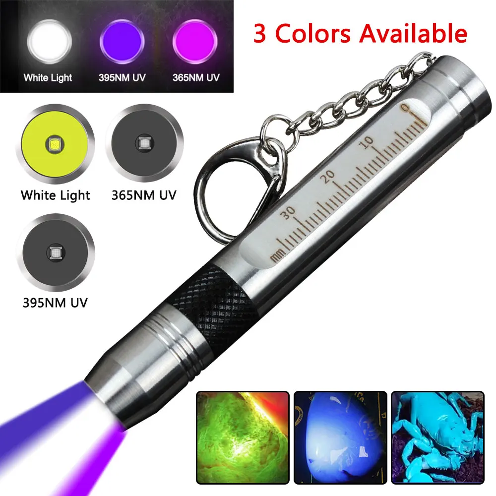 

3W LED UV Penlight Mini UV LED Pen Light With Clip Function UV Pen Flashlight