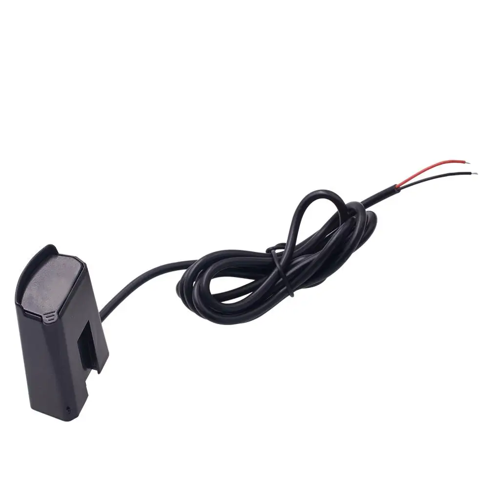 오토바이 전기 자동차 방수 휴대폰 USB 충전기, 표시등 포함, 오토바이 전자 액세서리