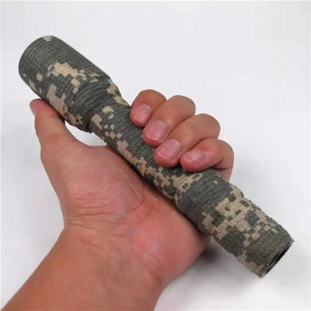 Elastic Wrap Tape Army Adhesive Hunting Camouflage Stealth Tape Waterproof Wrap Self Adhesive Elastic Bandage Camo for