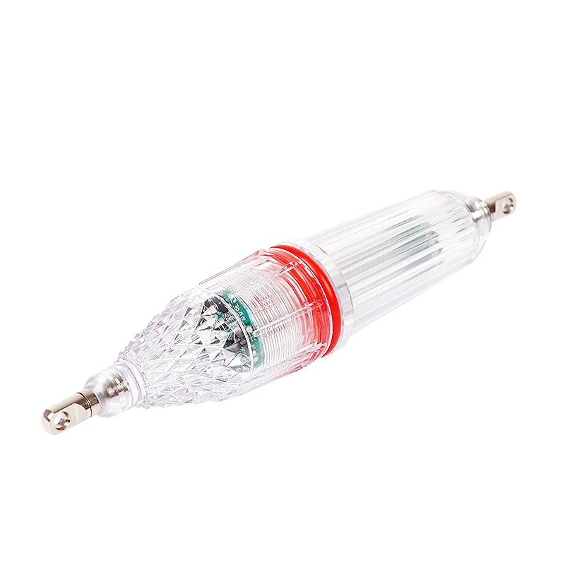 1 PC LED 14cm 듀얼 헤드 플래싱 낚시등 해양 낚시용 수중 루어 라이트 적합한 낚시 장비