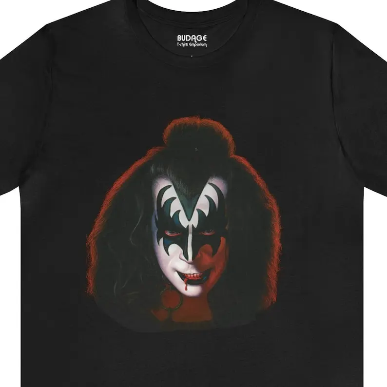 Gene Simmons Kiss Solo Album Opera D'Arte T Shirt Maniche Lunghe O Corte
