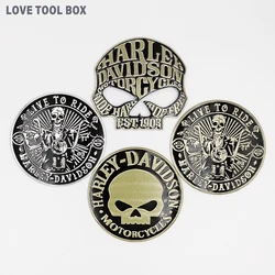 Car Personality Metal Skull Logo Refitted Metal is suitable for XL 833 Car body to Stick The Tail Logo and the Machine Head Logo
