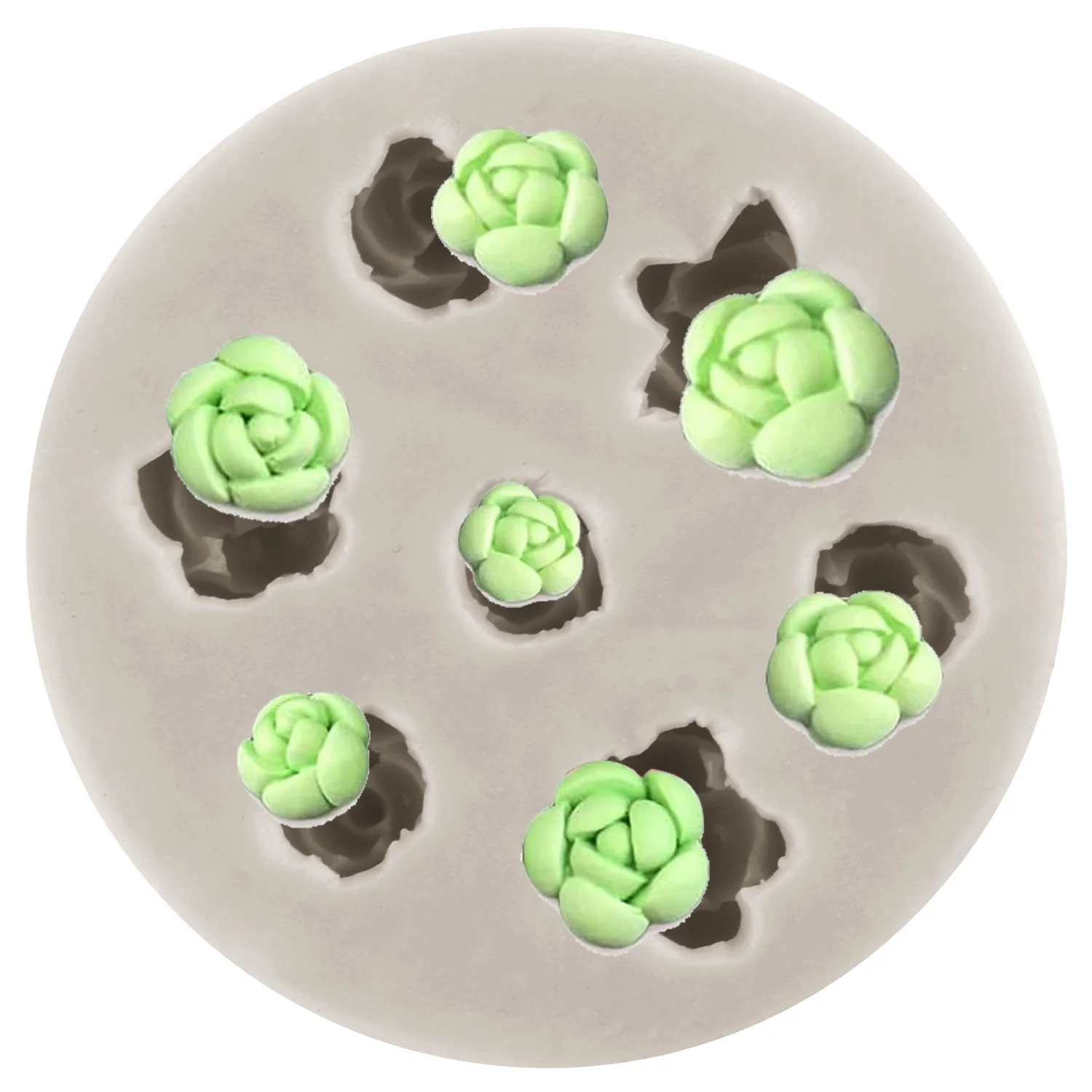 

Fondant Moulds 3D Silicone Cactus Succulents Leaves Moulds Plants Moulds Cake Decorating Cupcake Candy Chocolate Polymer Clay