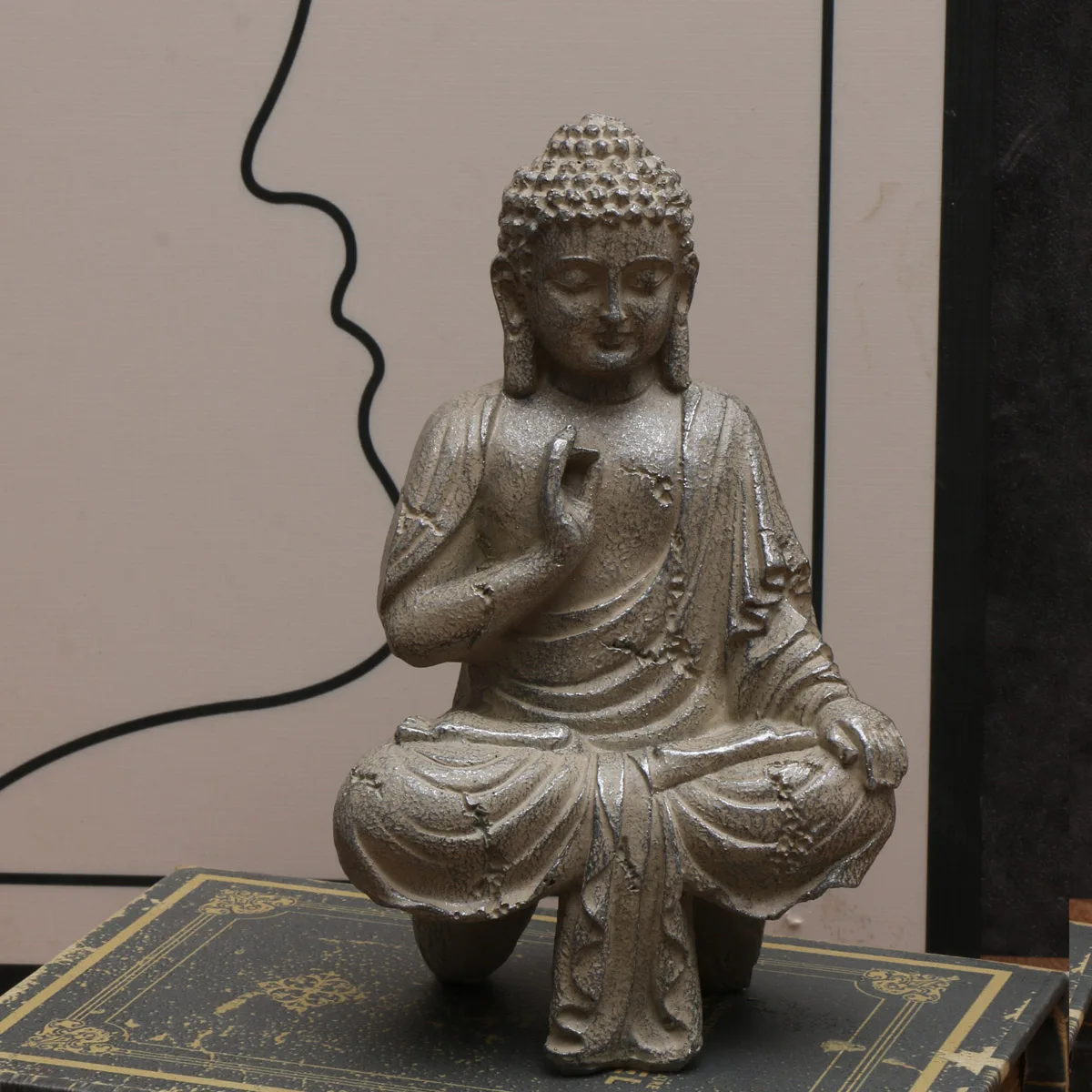 Description Picture 2 of item1 pcs Elegant Thai Buddha Statues & Sculptures -Enhance HomeDecor with Peaceful Southeast Asian Resin Crafts; ldeal forGifts