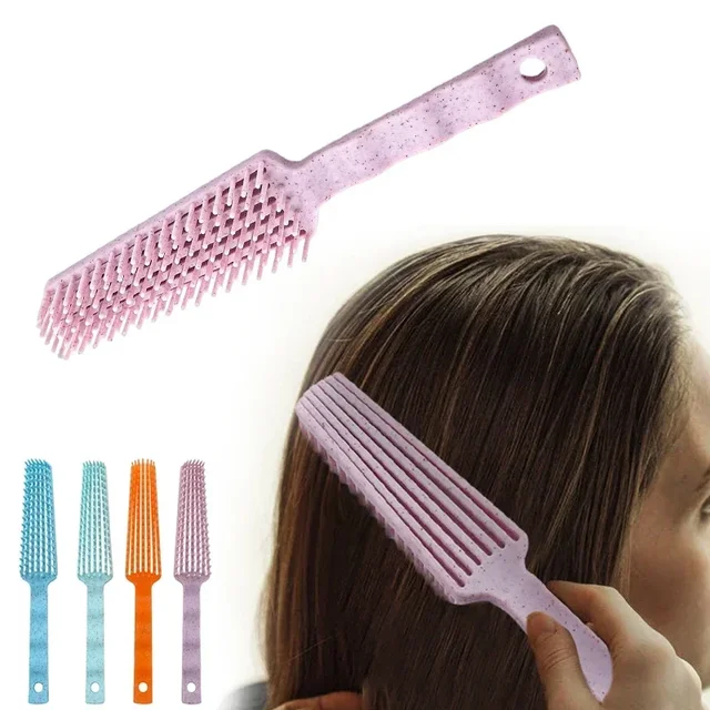 Hair Brush Scalp Massage Comb Wheat Straw Ribs Comb Smoothing Hair Brush Wet Curly Detangle Hairbrush Styling Tools