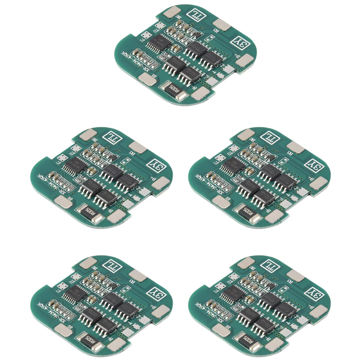 

5 Pcs 4S BMS 8A 14.8V 18650 Li-Ion Lithium Battery Charge Board Square PCB Short Circuit Protection for Drill Motor