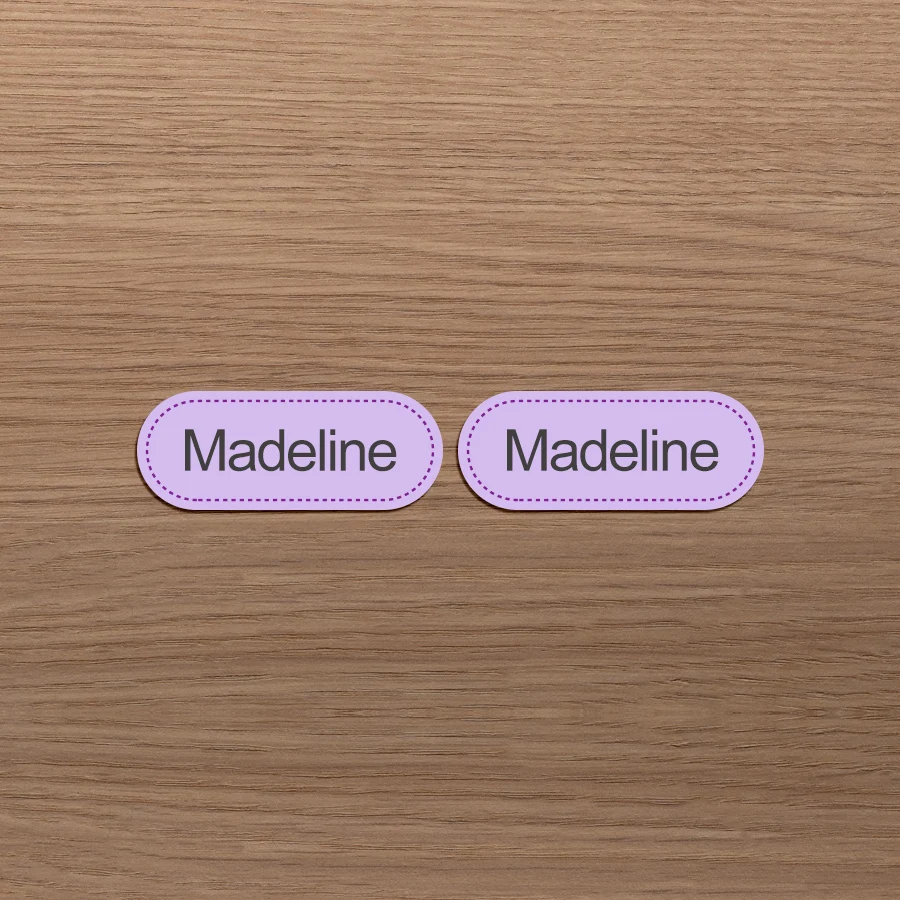 Eco-Friendly Custom Name Sticker Pack - Durable Washable Labels for Kids' Apparel & Accessories