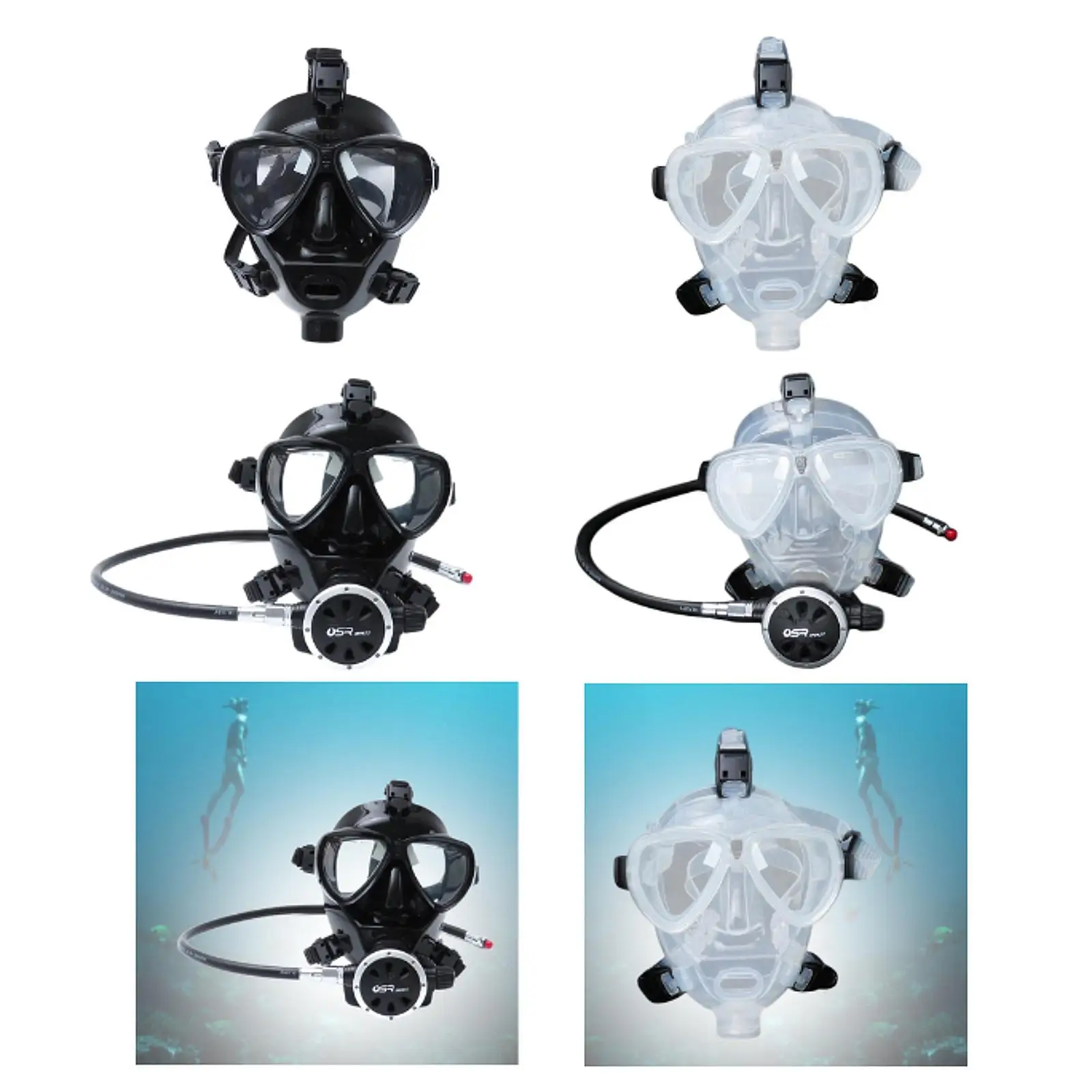Full Face Diving Mask Swim Mask Equipment Snorkeling Gear Underwater Accessories Lightweight Professional Sleek Snorkel