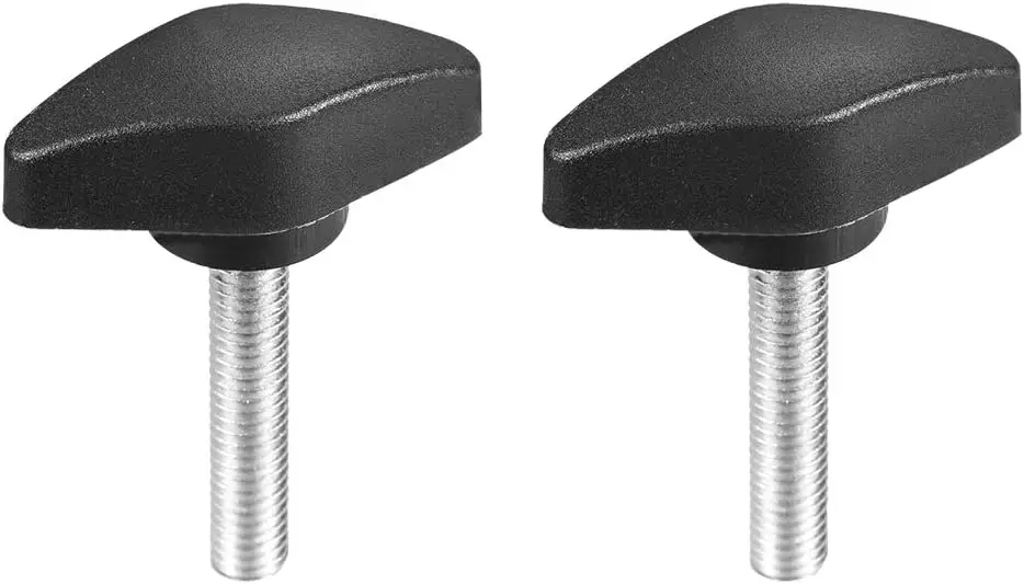 

Keszoox Clamping Handle Screw Knobs Handle M6 x 30mm Threaded T-Shape 2pcs
