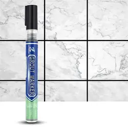 Waterproof White Tile Grout Marker and Repair Pen (Black)