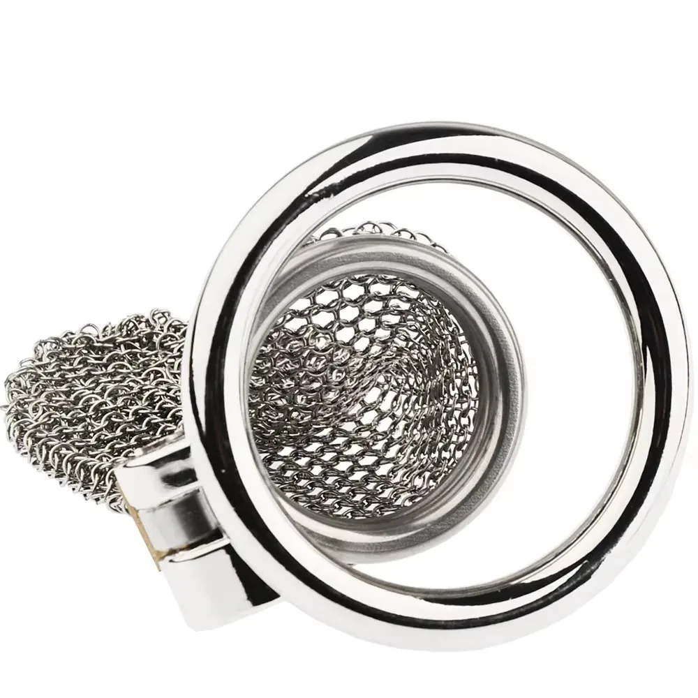 Stainless Steel Mesh Male Chastity Cage Smooth and Light Soft Armor Penis Urethral Lock Fetish Restrain Adult Sex Toys for Men