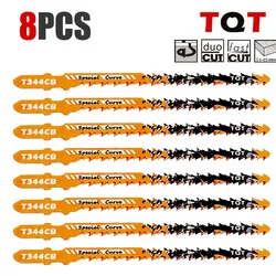 Precision Curved Cutting Saber Saw Blades Set - 1.5mm (T344Cb - Js - 8Pcs)