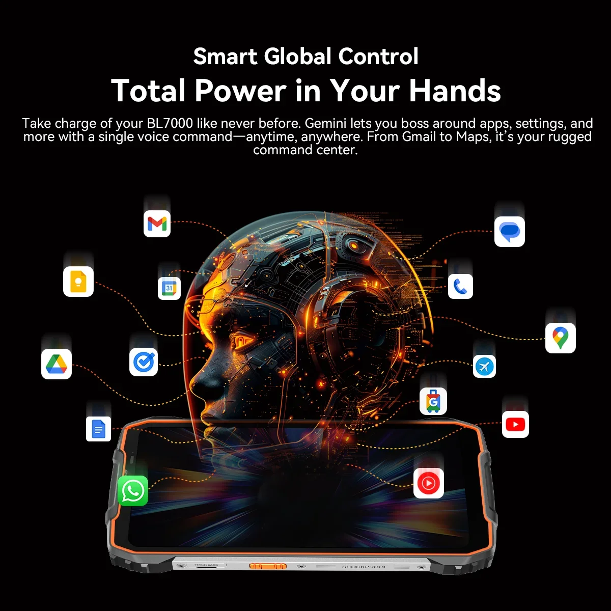 OSCAL Blackview BL7000 Rugged Smartphone, 6.78" HD+2.4K Display MTK 6300, 24(8+16)GB 256GB, 7500Amh Cerllphone 5G AI Android 15