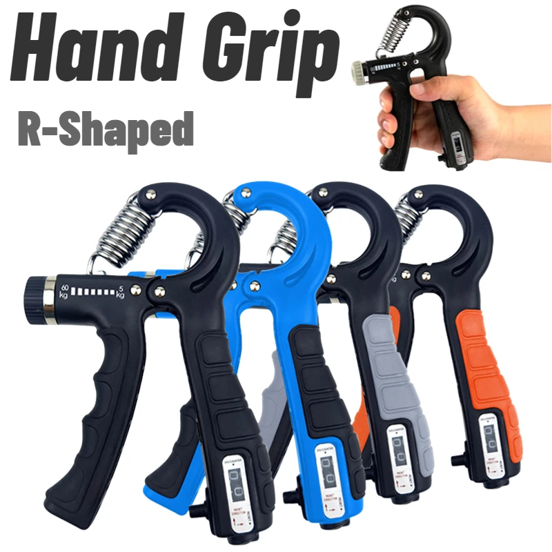 RShaped Counting Hand Grip Strengthens Fingers Gripster Arm Trainer