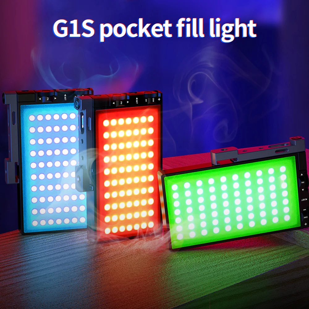 Description Picture 2 of itemPixel G1S RGB LED Video Fill Light Full Color 2500K-8500K Built-in Lithium Battery for Camera Smartphone Professional Lamp