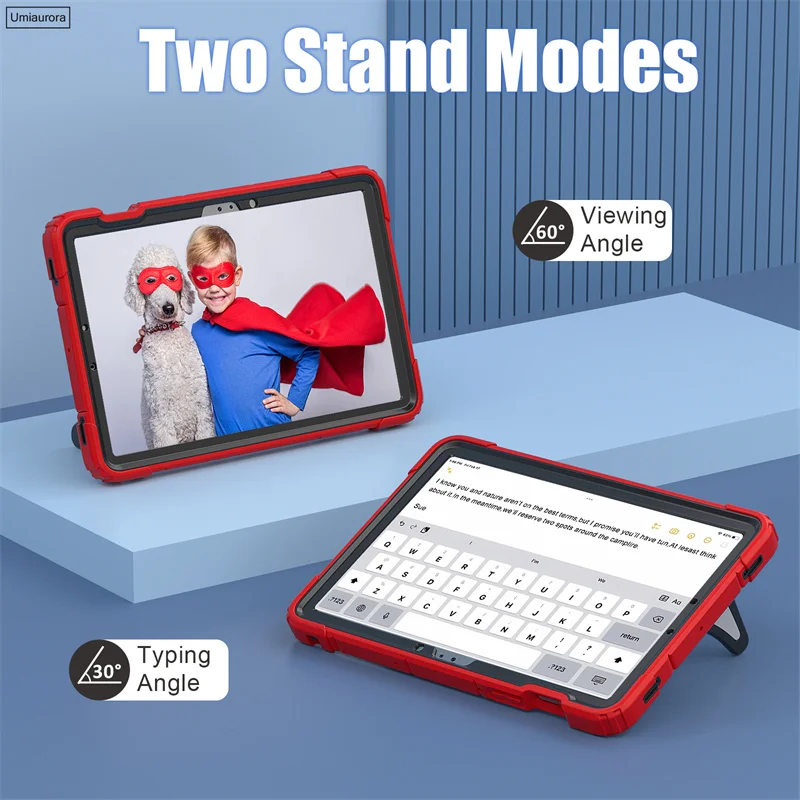 삼성 갤럭시 탭 아머 케이스, 풀 바디 실리콘 PC 스탠드, 충격 방지 커버, S9 FE 10.9 SM-X510 S7 S8 11 인치 SM-T870 X700 X710