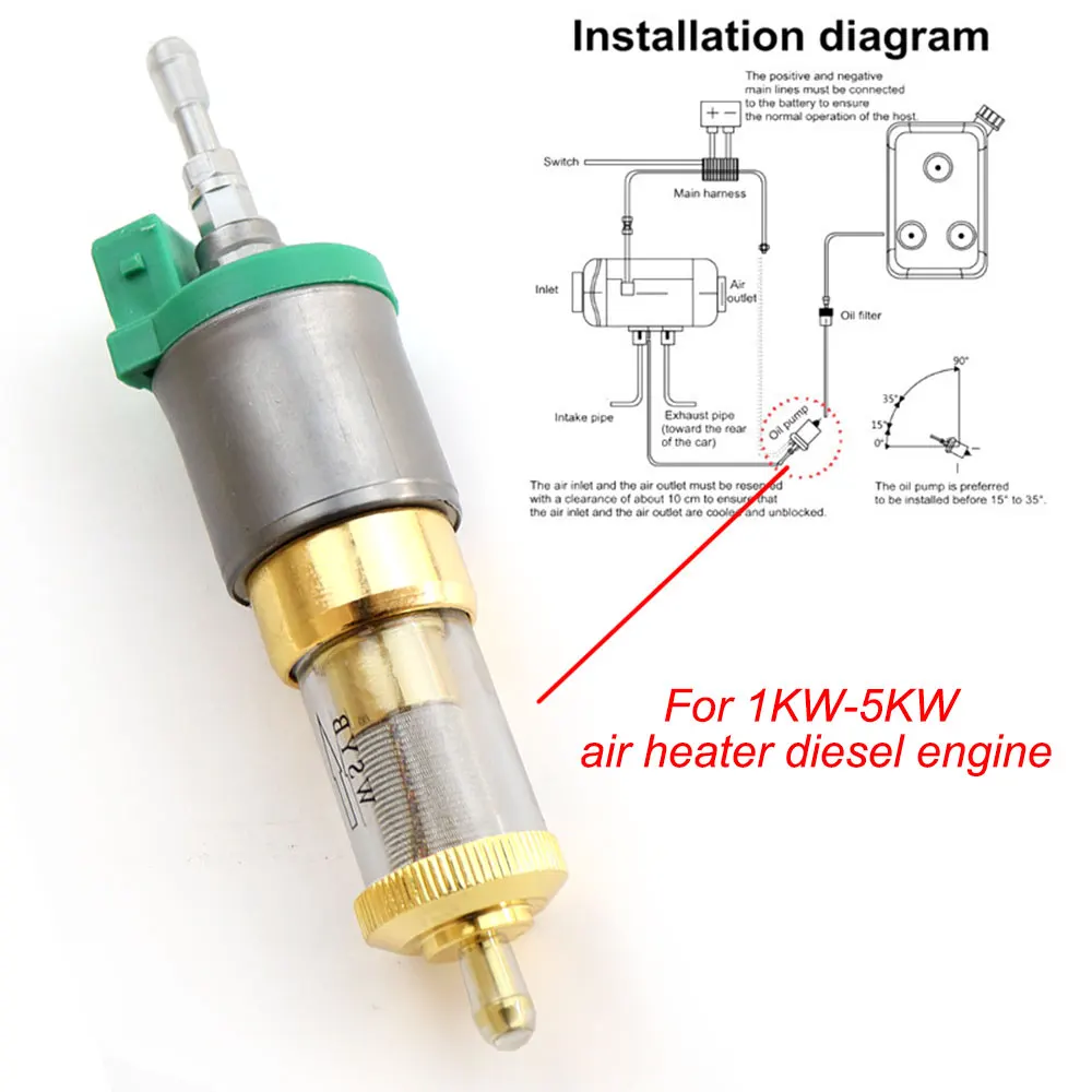 For JETOUR 12V Silent Pulse Oil Pump Car Heater Upgrade Ultra