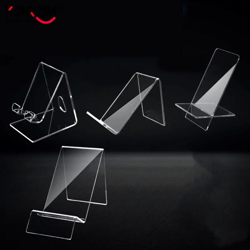 Transparent Cell Phone Holder Acrylic Display Stand Clear Rack Stand For Cell Phone Display For Samsung/Huawei/Xiaomi For Iphone