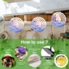 5Pcs Sublimation Wind Spinner Blanks 3inch/4inch Aluminum Hanging Wind Spinner with Hooks Double-Side Wind Powered Outdoor 3