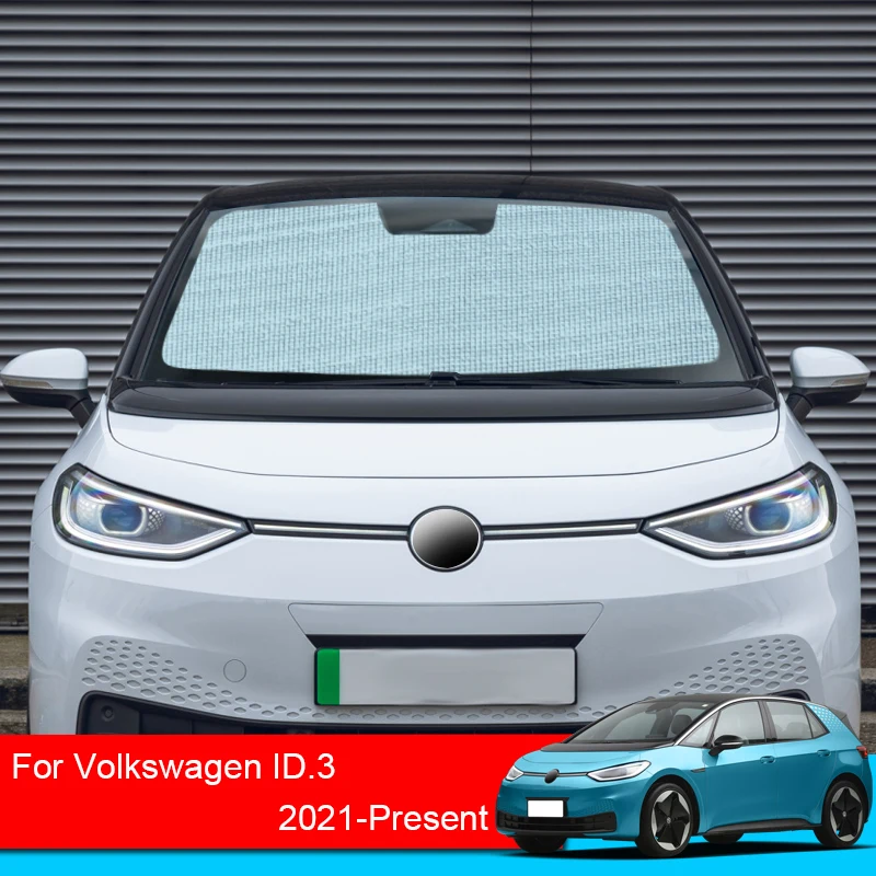 For Volkswagen ID.3 Sunshades UV Protection Curtain Sun Shade Visor Front Windshield Protector Car Accessories