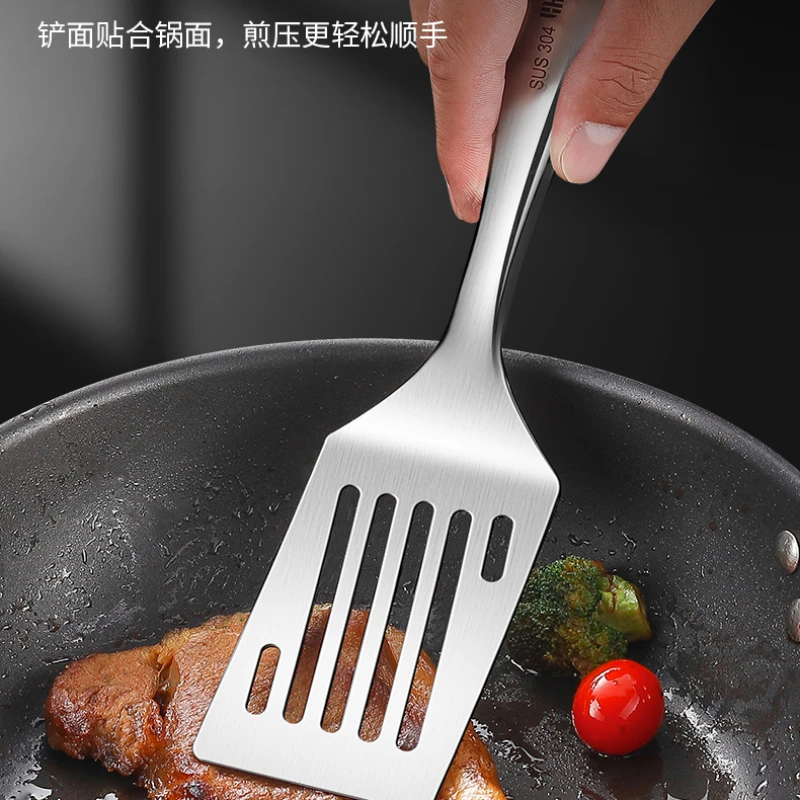 Stainless Steel Mini Spatula Frying Shovel Food Grade Stir Fry Vegetable Spatula Barbecue Small Iron Pot Special