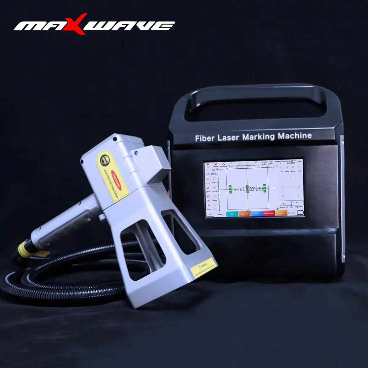 

2023 Maxwave New Product 20W 30W 50W Portable Handheld Mini Chuangxin with Battery Air Cooling Fiber Laser Marking Machine