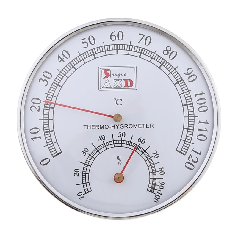Sauna Thermometer Stainless Steel Case Steam Sauna Room Thermometer Hygrometer Bath And Indoor Outdoor Used
